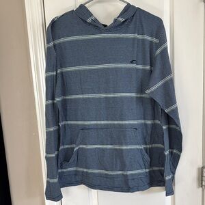 Oakley Blue and White Casual Hoodie Sweatshirt